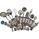 Kitchen Utensils Varied Inox Whisk, Scum, Ladle, Spatula, Cutter, Fork, Spoon