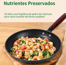 Frigideira Gourmet Antiaderente de Cerâmica com Tampa