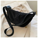Simple Design Women's Messenger Bag Fashion Ladies Nylon Hobos Small Shoulder Bags Vintage Female Girls Purse Cloth Handbags