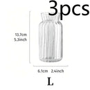 1/2/3pcs Nordic Creative Transparent Vases Glass Bottle Flower Pot Hydroponic Terrarium Arrangement Container Table Vase Decor
