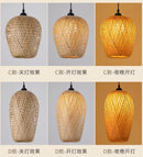 Newest Bamboo Pendant Lamp Ceiling Lights Rattan Wicker Lustre Hand Knit Braiding Suspended Home Dining Braided Indoor Decor Hot
