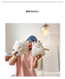 Cotton Solid Color Zipper CHAINS Crossbody Bags 2025 Winter New Cartoon Cute Bags Children's Cute Design Women's Handbags