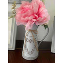 Retro metal and simple decorative vases, coarse-leaf milk kettles for flower arrangement, garden flowerpots and flower buckets