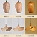 Newest Bamboo Pendant Lamp Ceiling Lights Rattan Wicker Lustre Hand Knit Braiding Suspended Home Dining Braided Indoor Decor Hot