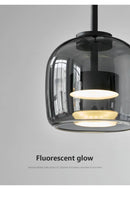 Nordic LED Glass Pendant Light Simple Modern Restaurant Bar Counter Coffee Shop Bedside Interior Decoration Lighting Fixtures