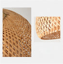 Hand Knitted Chinese Style Weaving Hanging Lamps 18/19/30cm Bamboo Pendant Lamp Restaurant Home Decor Lighting Fixtures