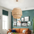 Hand Knitted Chinese Style Weaving Hanging Lamps 18/19/30cm Bamboo Pendant Lamp Restaurant Home Decor Lighting Fixtures