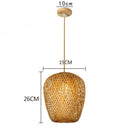 Hand Knitted Chinese Style Weaving Hanging Lamps 18/19/30cm Bamboo Pendant Lamp Restaurant Home Decor Lighting Fixtures