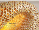 Newest Bamboo Pendant Lamp Ceiling Lights Rattan Wicker Lustre Hand Knit Braiding Suspended Home Dining Braided Indoor Decor Hot