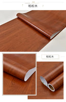 90cm Width Wood Grain Stickers for Wardrobe Cupboard Table Furniture Waterproof Self Adhesive Wallpaper Home Decor Door Stickers