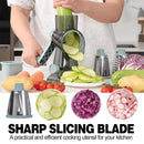 2025 3-in-1 Rotary Cheese Grater Multifunctional Manual Veg Slicer Nut Grinder Kitchen Essential Tool