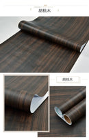 90cm Width Wood Grain Stickers for Wardrobe Cupboard Table Furniture Waterproof Self Adhesive Wallpaper Home Decor Door Stickers