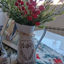 Retro metal and simple decorative vases, coarse-leaf milk kettles for flower arrangement, garden flowerpots and flower buckets