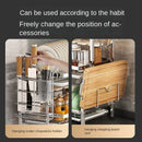 Dish Drying Rack Compact Kitchen Dish Rack Drainboard Set Large Rust-Proof Dish Drainer with Utensil Holder