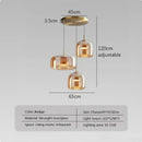 Nordic LED Glass Pendant Light Simple Modern Restaurant Bar Counter Coffee Shop Bedside Interior Decoration Lighting Fixtures