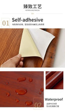 90cm Width Wood Grain Stickers for Wardrobe Cupboard Table Furniture Waterproof Self Adhesive Wallpaper Home Decor Door Stickers