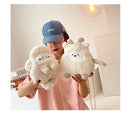 Cotton Solid Color Zipper CHAINS Crossbody Bags 2025 Winter New Cartoon Cute Bags Children's Cute Design Women's Handbags