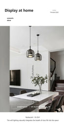 Nordic LED Glass Pendant Light Simple Modern Restaurant Bar Counter Coffee Shop Bedside Interior Decoration Lighting Fixtures