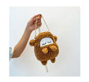 Cotton Solid Color Zipper CHAINS Crossbody Bags 2025 Winter New Cartoon Cute Bags Children's Cute Design Women's Handbags