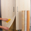 90cm Width Wood Grain Stickers for Wardrobe Cupboard Table Furniture Waterproof Self Adhesive Wallpaper Home Decor Door Stickers