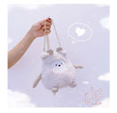 Cotton Solid Color Zipper CHAINS Crossbody Bags 2025 Winter New Cartoon Cute Bags Children's Cute Design Women's Handbags