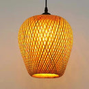 Hand Knitted Chinese Style Weaving Hanging Lamps 18/19/30cm Bamboo Pendant Lamp Restaurant Home Decor Lighting Fixtures