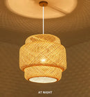 Hand Knitted Chinese Style Weaving Hanging Lamps 18/19/30cm Bamboo Pendant Lamp Restaurant Home Decor Lighting Fixtures