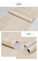 90cm Width Wood Grain Stickers for Wardrobe Cupboard Table Furniture Waterproof Self Adhesive Wallpaper Home Decor Door Stickers